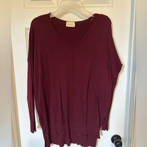 Like new Dreamer soft S/M burgundy sweater.